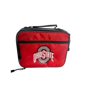 Ohio State Buckeyes Insulated Lunch Box Cooler Bag Red Logo
